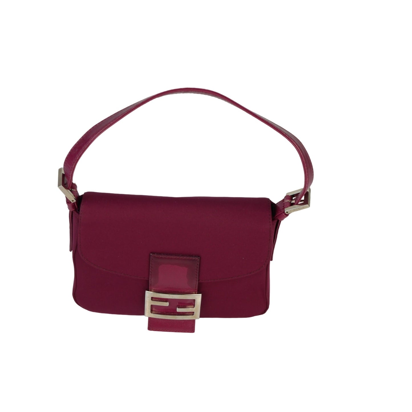 Fendi Bordeaux Mamma Baguette Shoulder Bag