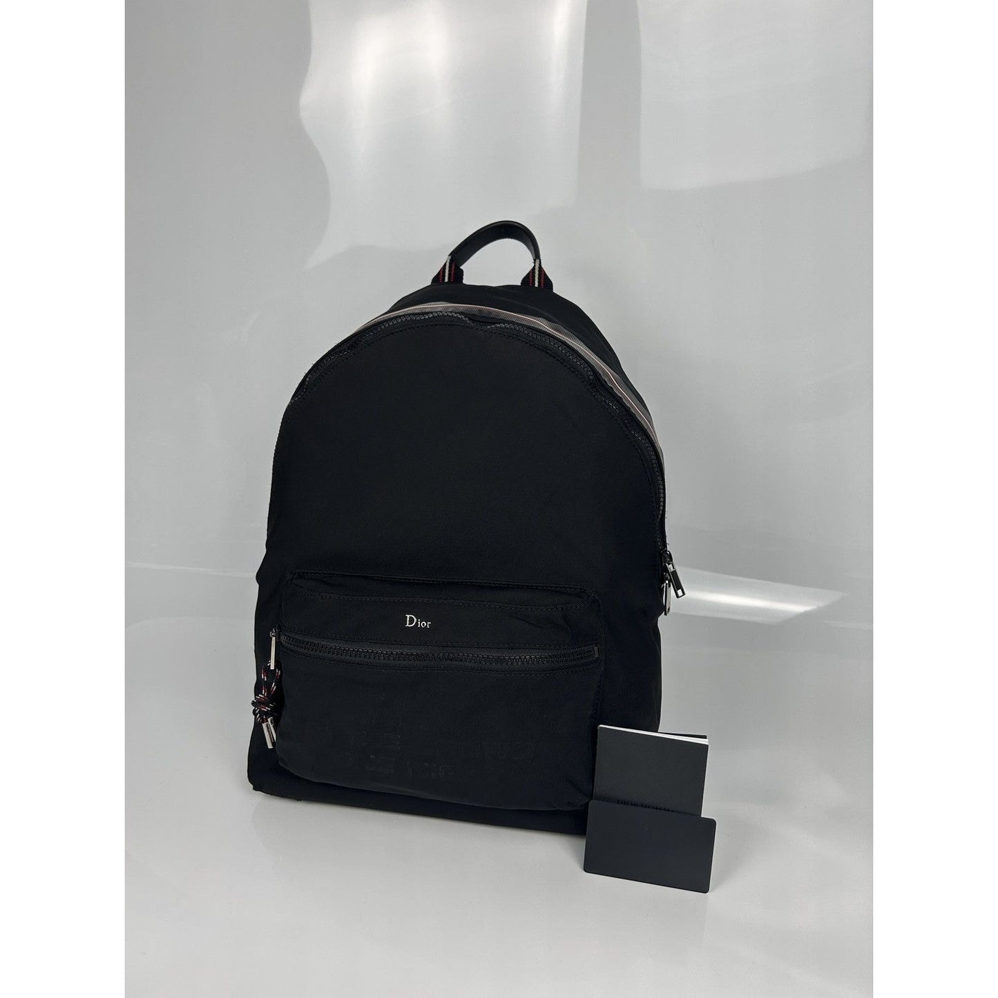 Dior Logo Backpack Matte Black Shoulder Bag