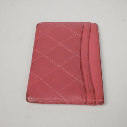 Chanel Matrasse Pink Cards Holder