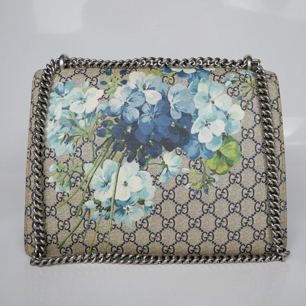 Gucci GG Blooms Dionysus Shoulder Bag (Blue)