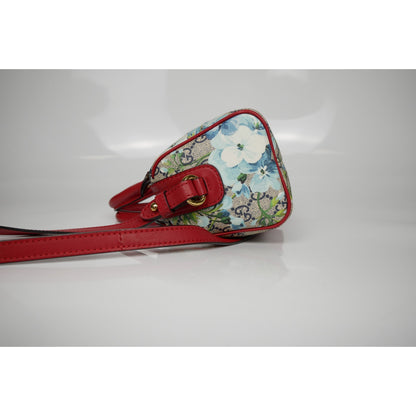 Gucci Supreme Monogram Blue Blooms Mini Boston