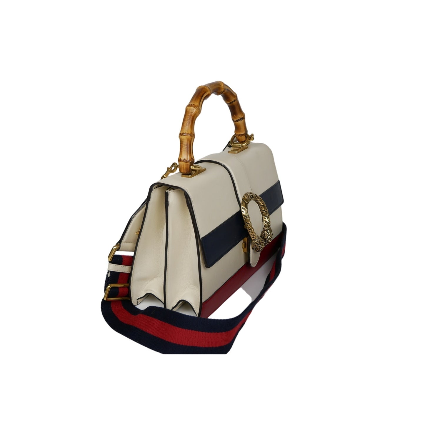 Gucci Bamboo Striped Handle Bag