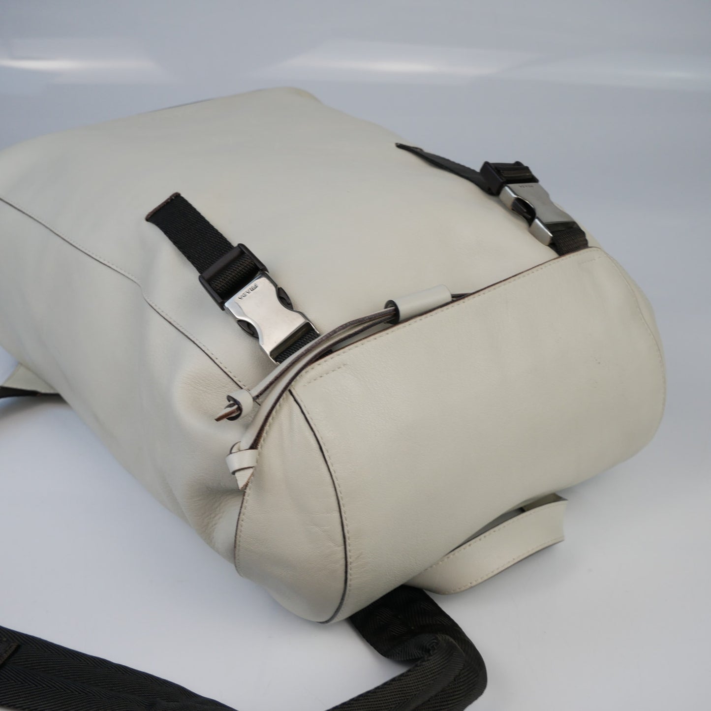 Prada Calfskin Leather White Backpack