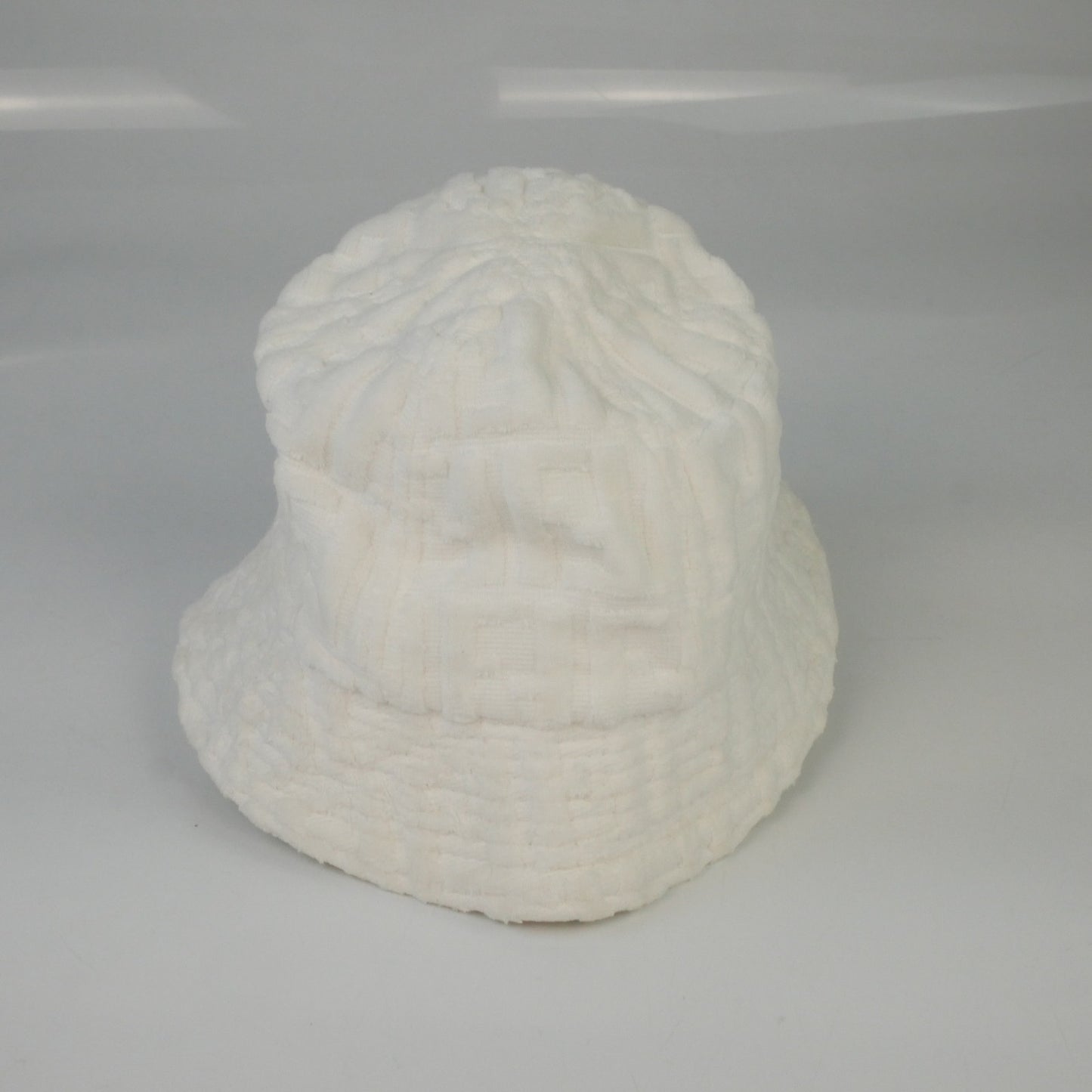 Fendi White Shearling Bucket Hat