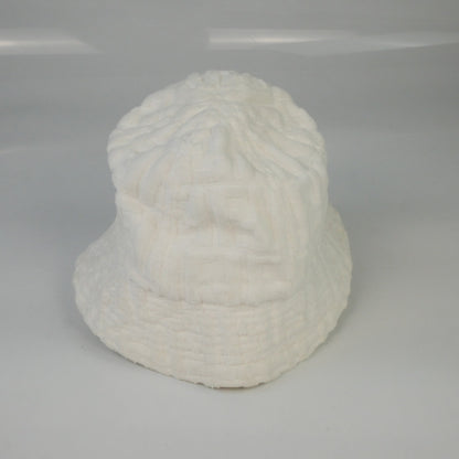 Fendi White Shearling Bucket Hat