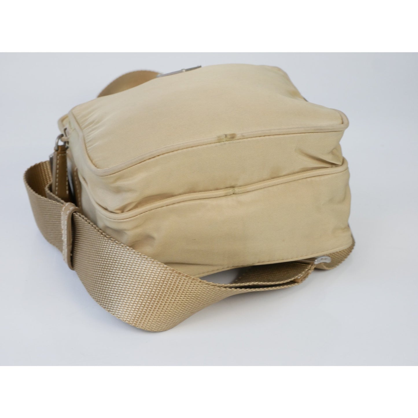 Prada Beige Nylon Shoulder Bag