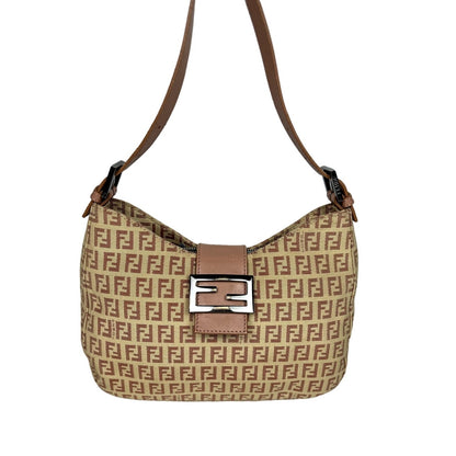 Fendi Zucca Baguette Hobo Bag