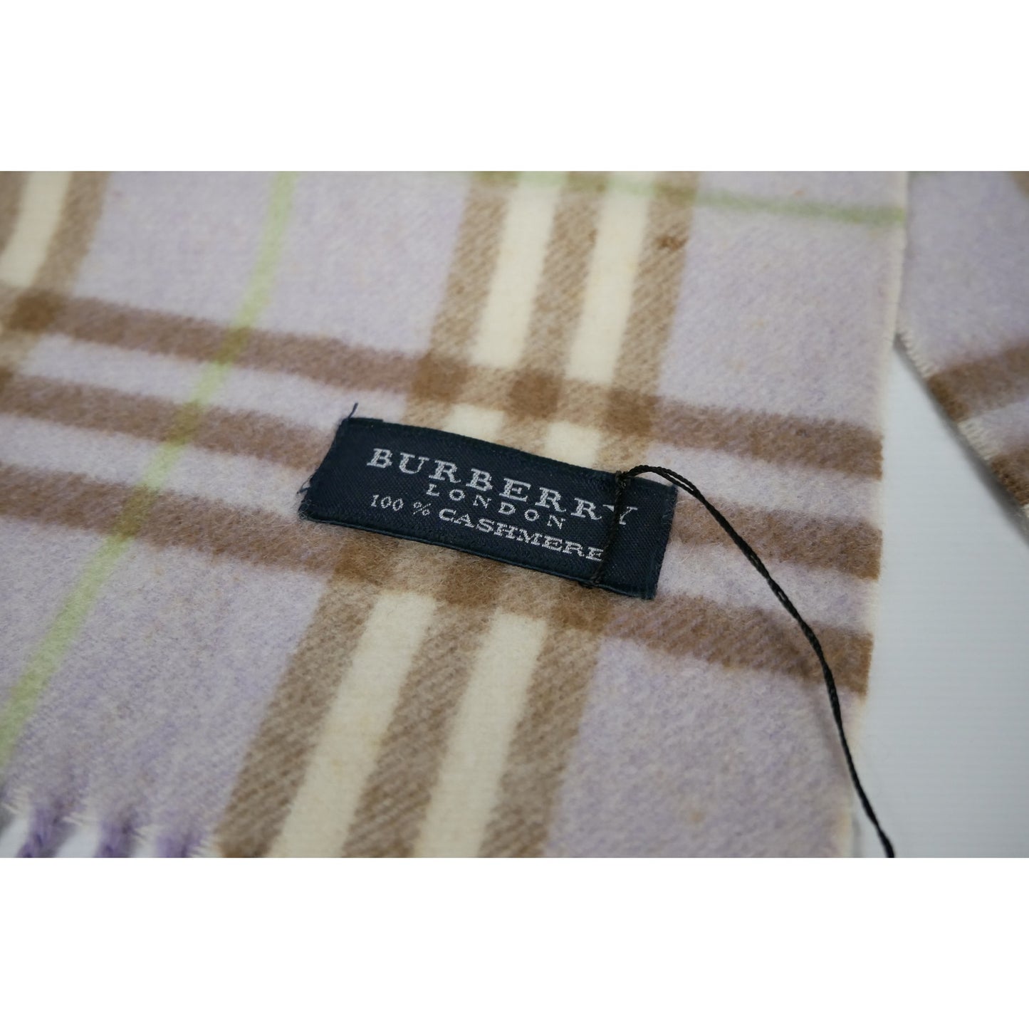 Burberry Blue Cashmere Scarf