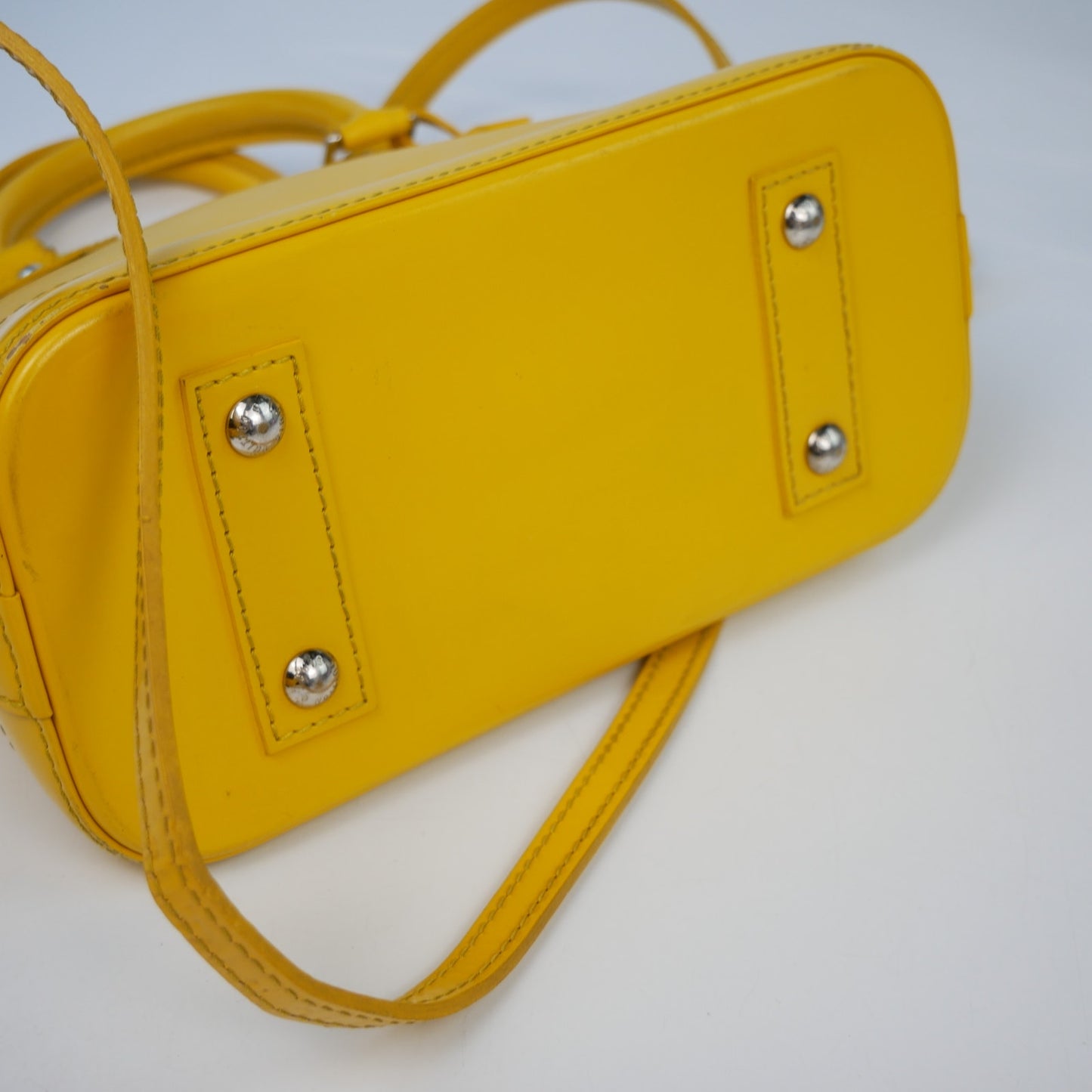 Louis Vuitton Yellow Epi Alma BB