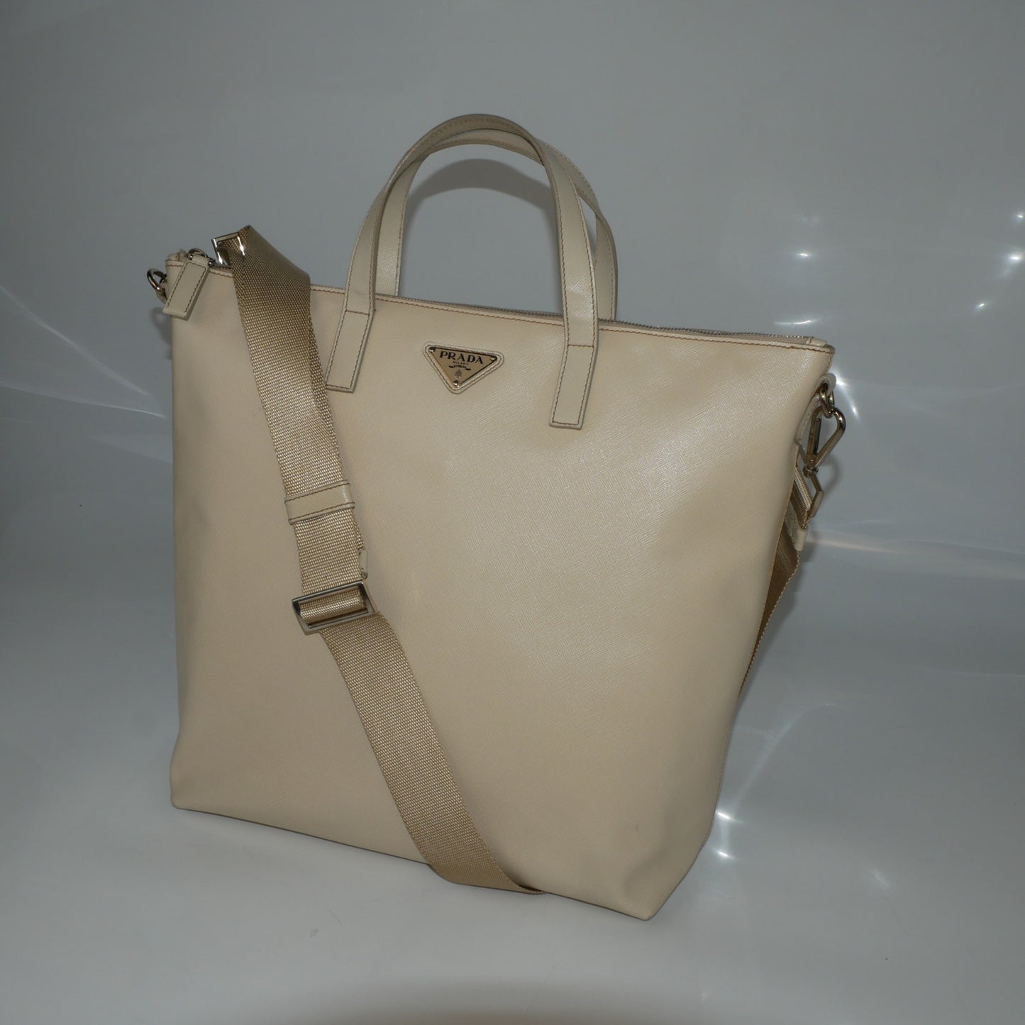 Prada Saffiano Leather Travel Tote Bag