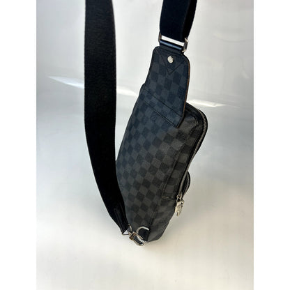 Louis Vuitton Black Damier Graphite Avenue Sling