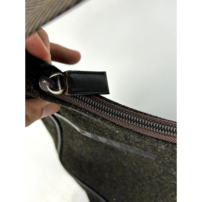 Prada Hobo Wool Gray Mini Bag