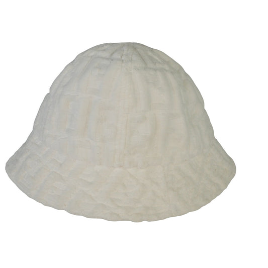 Fendi White Shearling Bucket Hat