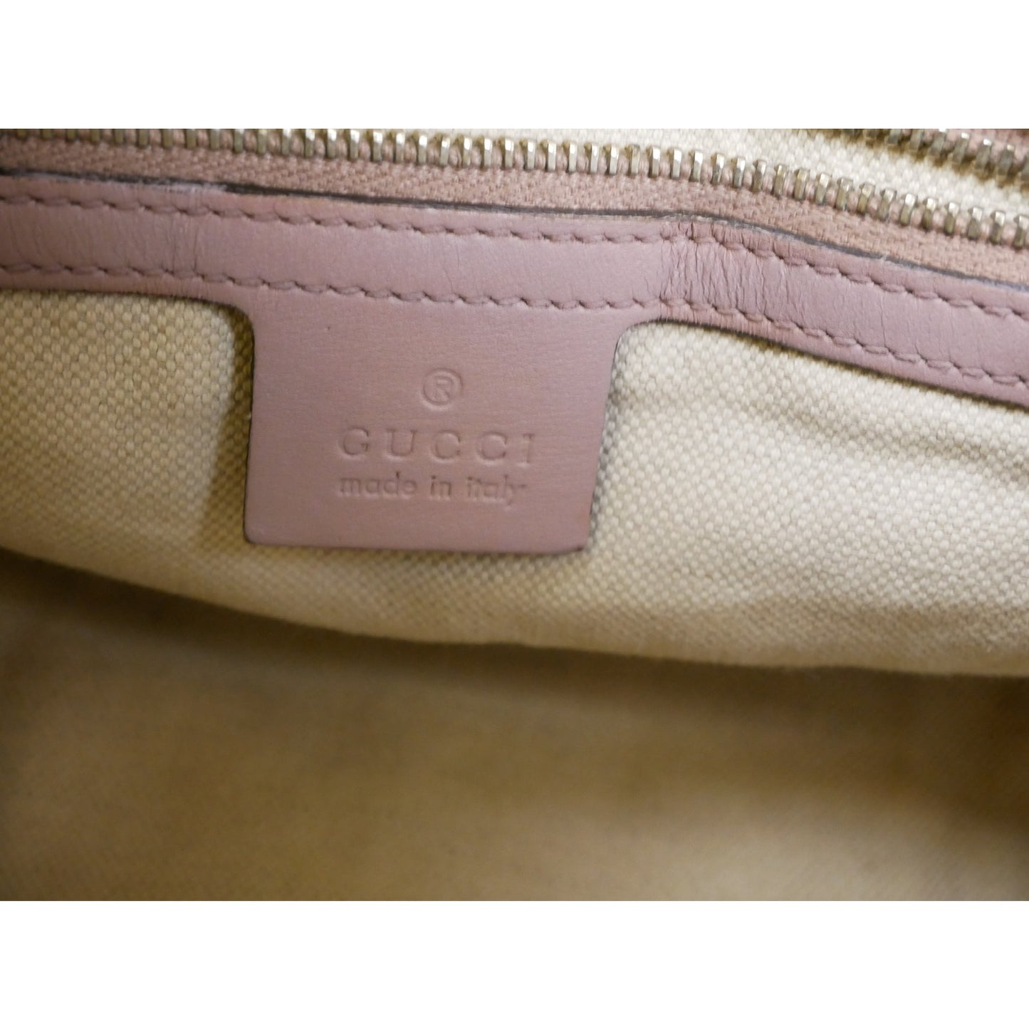 Gucci Monogram Pink Blue Web Boston Bag