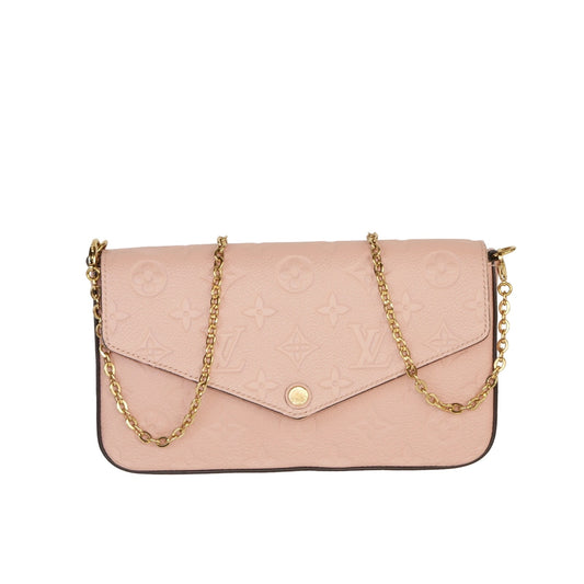 Louis Vuitton Rose Poudre Empreinte Felicie Pochette