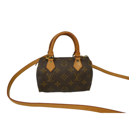 Louis Vuitton Nano Mini Speedy Shoulder Hand Bag