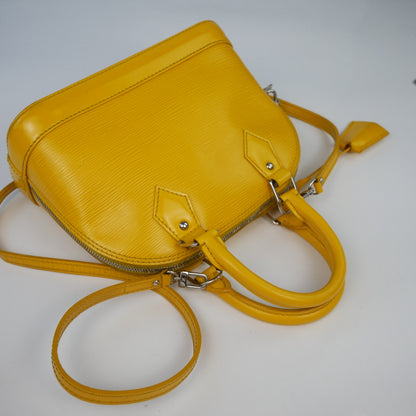 Louis Vuitton Yellow Epi Alma BB