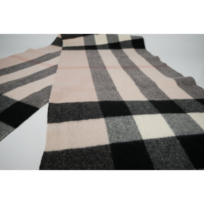 Burberry Cashmere Check Fringe Scarf