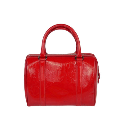 Dior Oblique Patent Leather Boston Bag