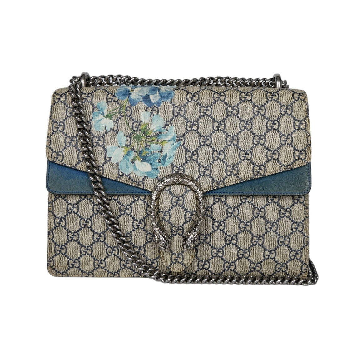 Gucci GG Blooms Dionysus Shoulder Bag (Blue)