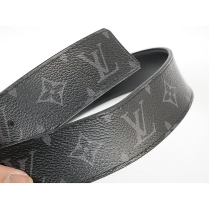 Louis Vuitton Monogram Eclipse Initiales Belt Black