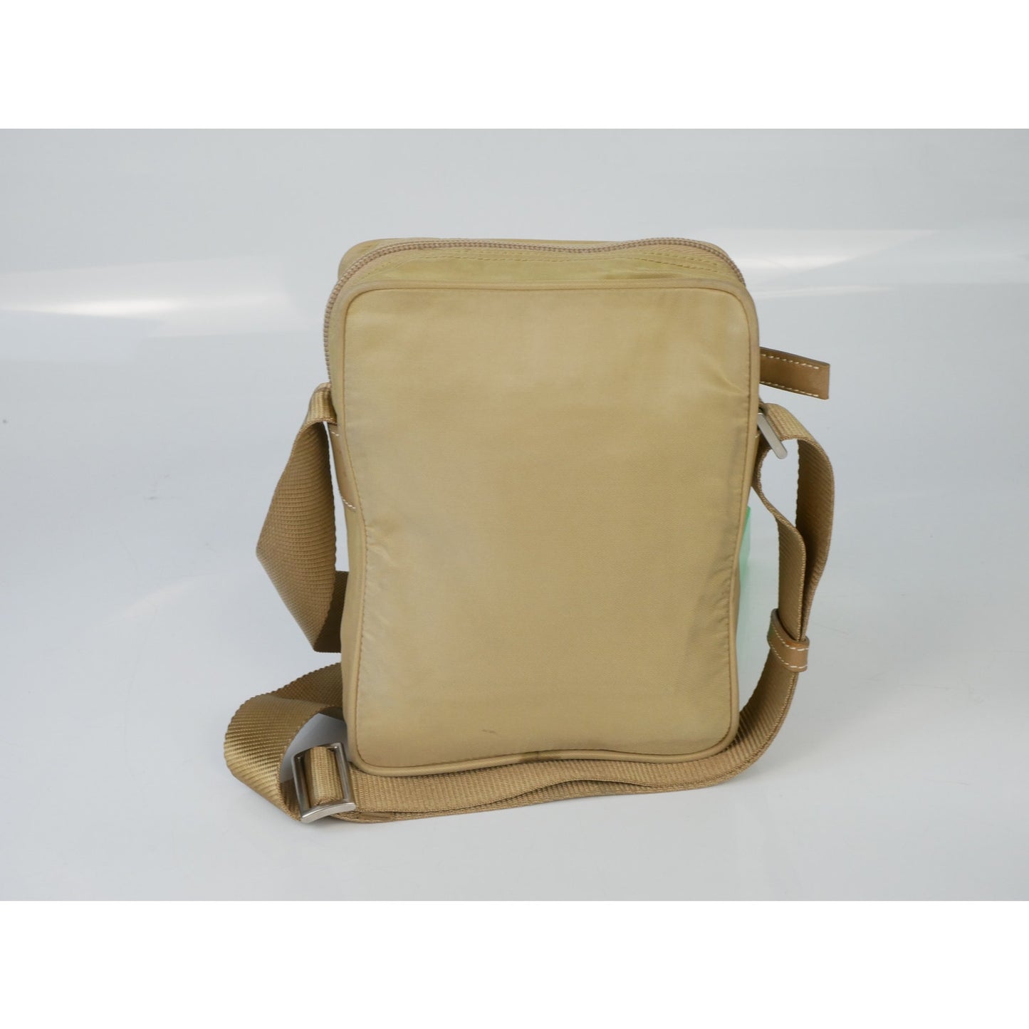 Prada Beige Nylon Shoulder Bag