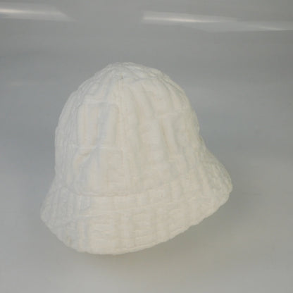 Fendi White Shearling Bucket Hat