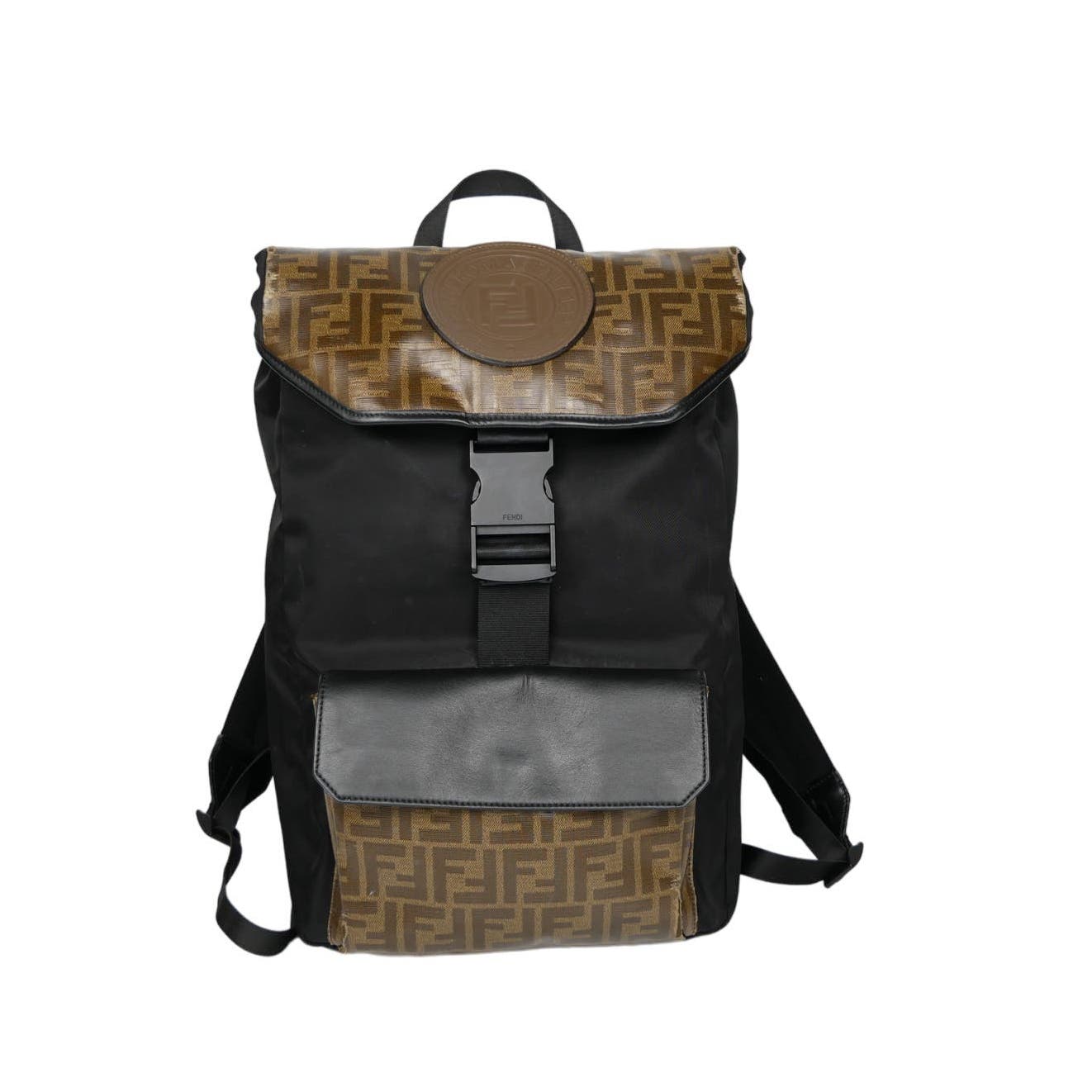 Fendi Black/Brown Zucca Backpack