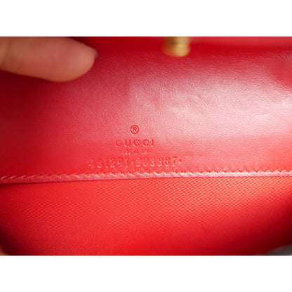 Gucci Red Supreme Mini Crystal Cherry Bag