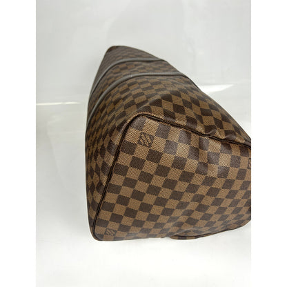 Louis Vuitton Damier Ebene Canvas Keepall 50 Bag