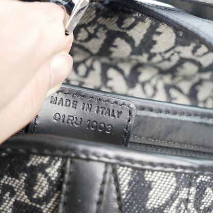 Dior Black Oblique Saddle Bag