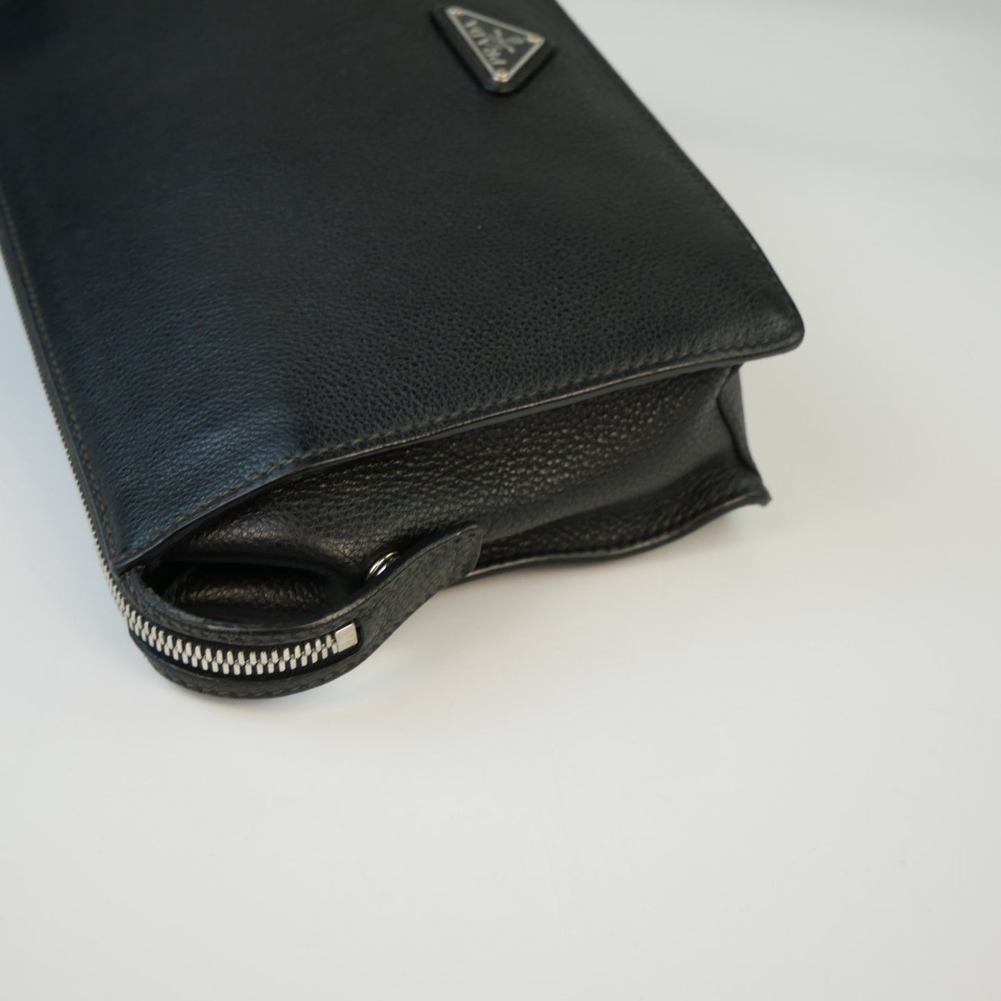 Prada Black Saffiano Clutch Bag