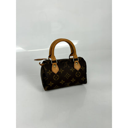 Louis Vuitton Brown Canvas Mini Speedy bag