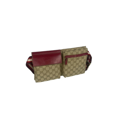 Gucci Monogram Red Crossbody Belt Bag