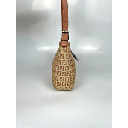 Fendi Zucca Baguette Hobo Bag