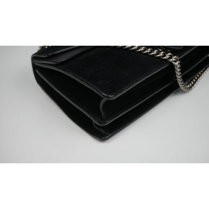 Gucci Suede Dionysus Small Shoulder Bag Black