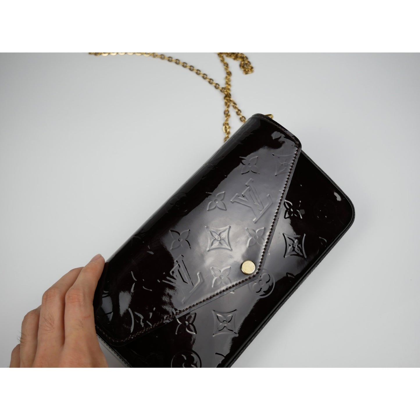 Louis Vuitton Félicie Patent Leather Crossbody Bag