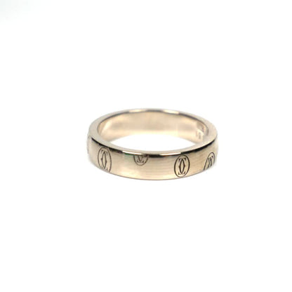 Cartier 18k White Gold Happy Birthday 2C Ring