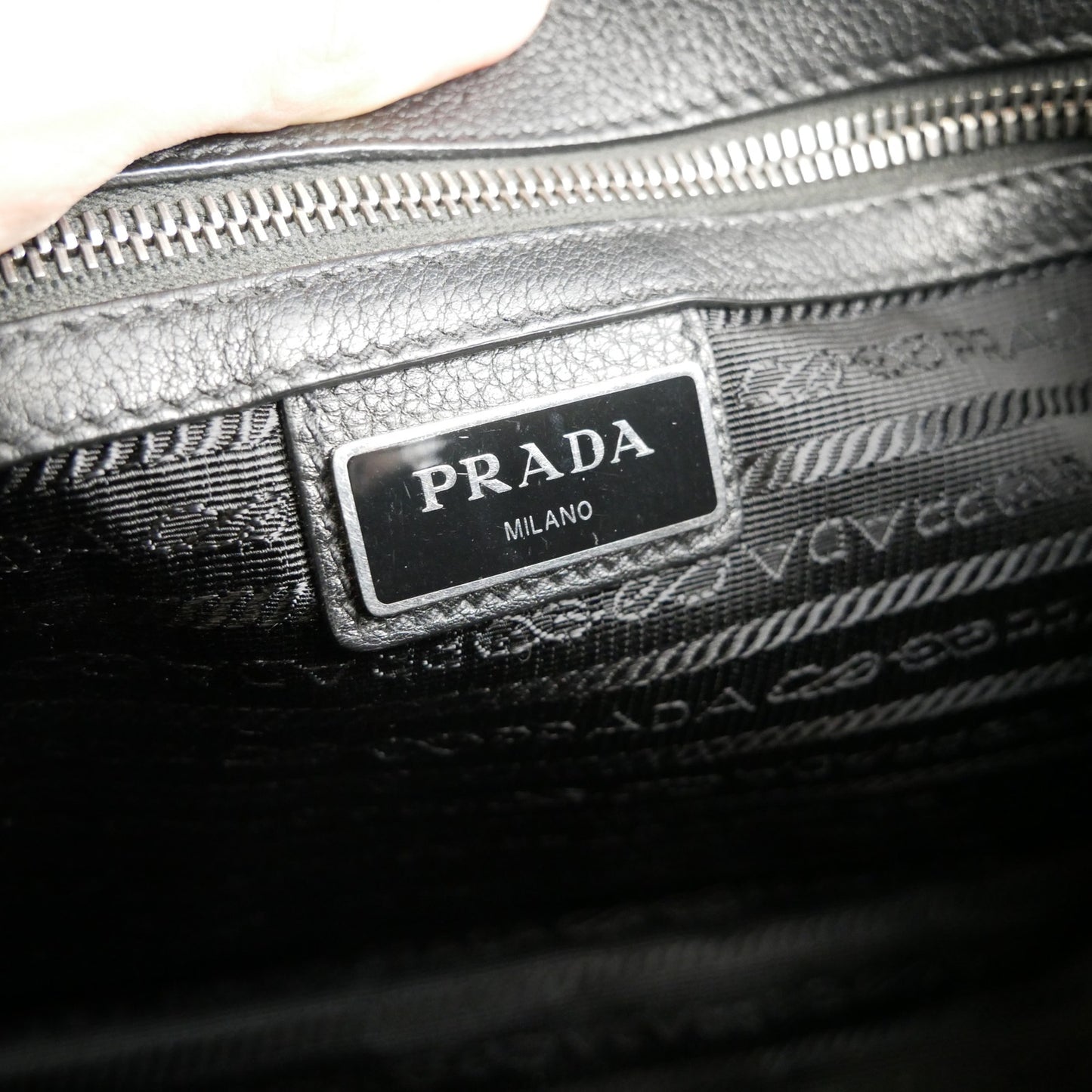 Prada Black Saffiano Clutch Bag