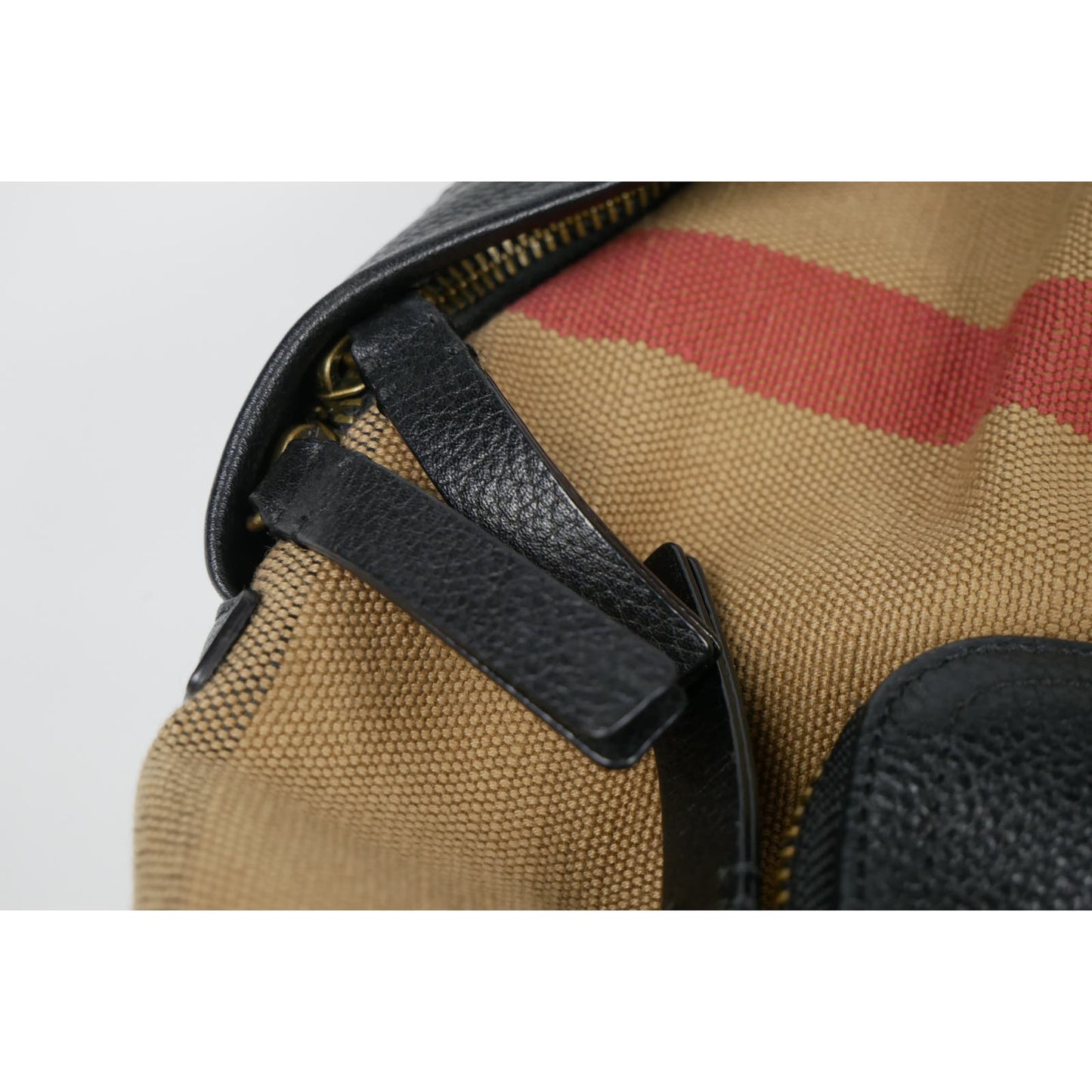 Burberry Mega Check Calfskin Abbeydale Simple Backpack