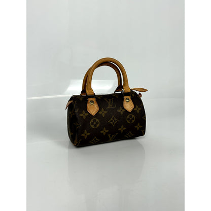 Louis Vuitton Brown Canvas Mini Speedy bag