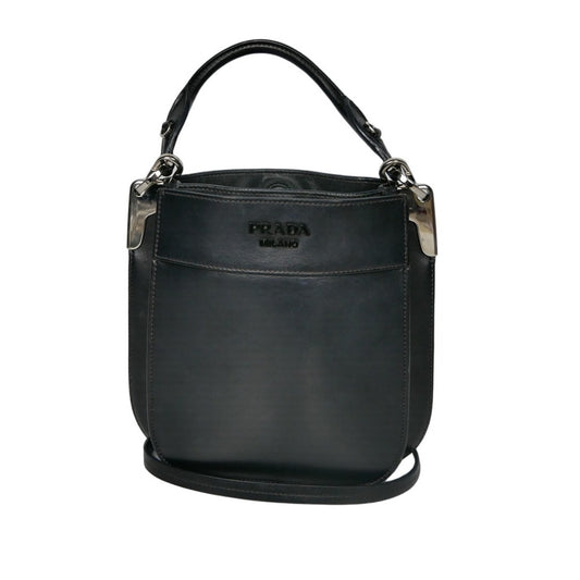 Prada Nero City Calf Leather Margit Bag