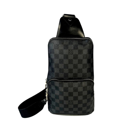 Louis Vuitton Black Damier Graphite Avenue Sling