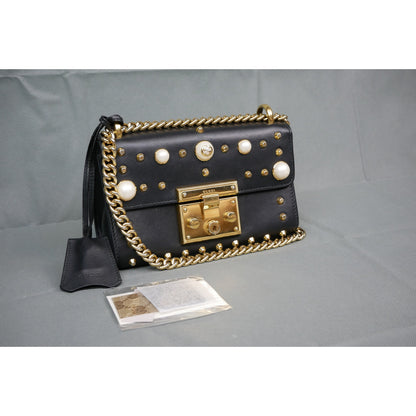 Gucci Pearl Faux Shoulder Leather Bag