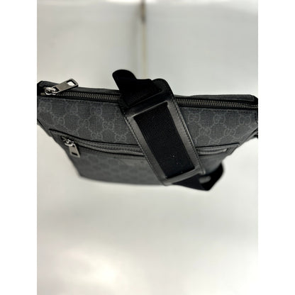 Gucci Dark Grey GG Supreme Canvas Messenger Bag