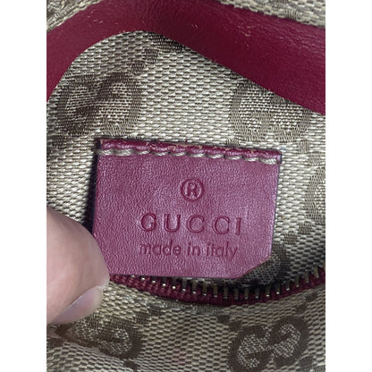 Gucci Monogram Red Crossbody Belt Bag