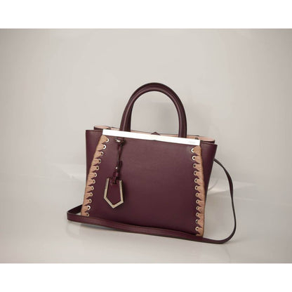 Fendi Peekaboo Mahogany Leather Bag