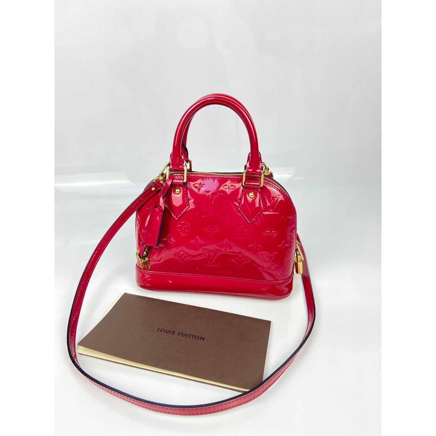 Louis Vuitton Rose Monogram Vernis Alma BB Bag