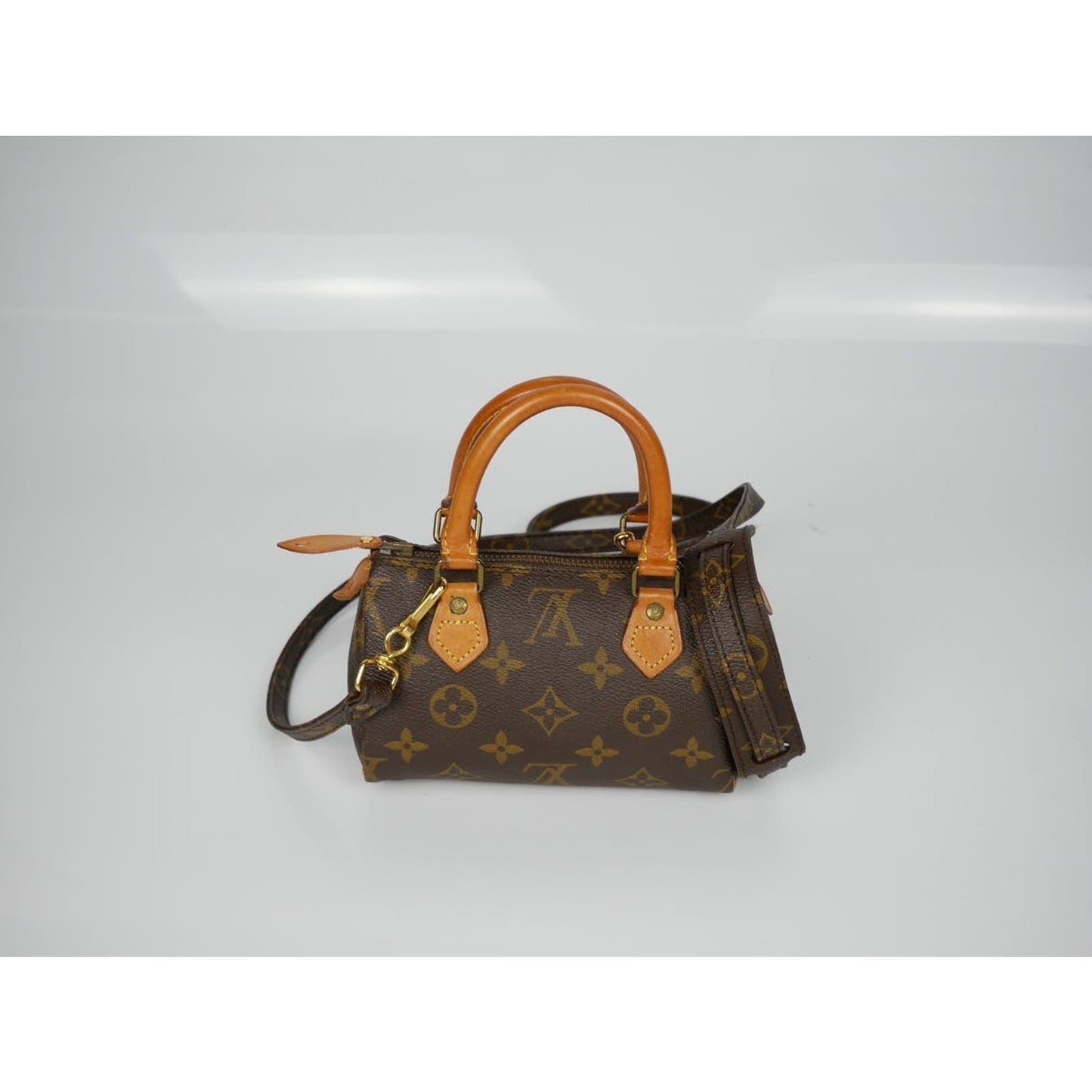 Louis Vuitton Nano Mini Speedy Shoulder Hand Bag