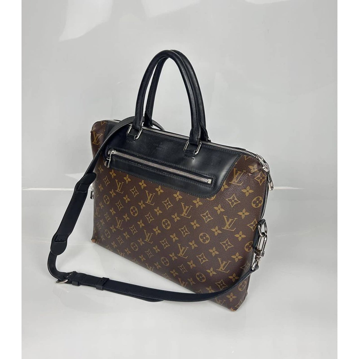 Louis Vuitton Macassar Briefcase Shoulder Bag